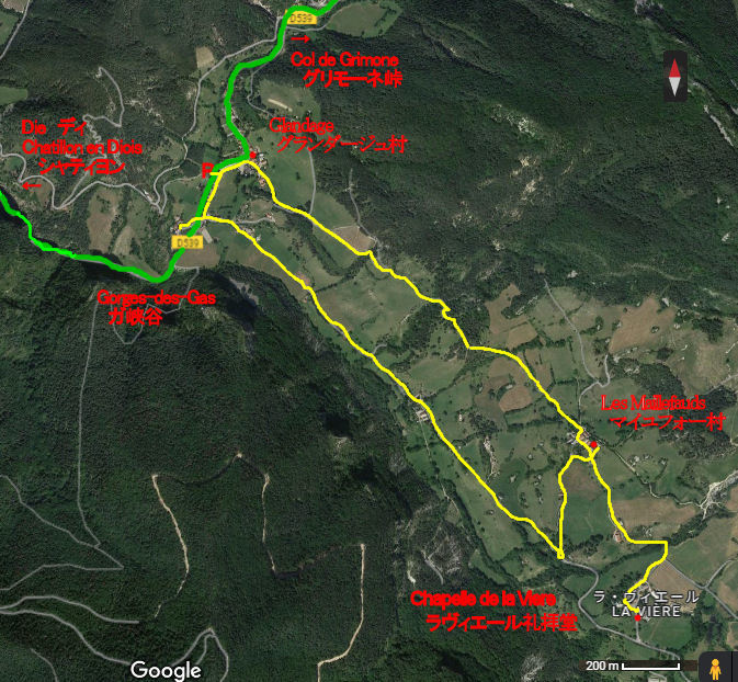 Glandage-Maillefauds-Map